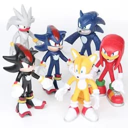 Іграшки-фігурки Супер Сонік 6 фігур 12 см Super Sonic Їжак