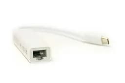 Кабель PowerPlant USB Type-C – RJ45, 12 см