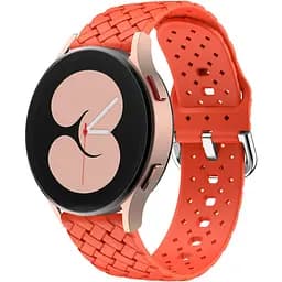 Ремінець для Samsung Galaxy Watch 4 Classic 46mm - помаранчевий ширина кріплення 20мм силікон Watchbands Twist (W29-9WB87751991)