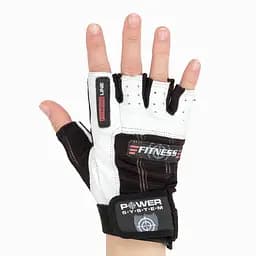 Рукавички для фітнесу Power System PS-2300, Black/White - L - мініатюра 4