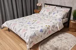 Комплект постельного белья Moon&Star Бязь Gold Люкс Painting King Size 220x240 наволочки 4х50х70