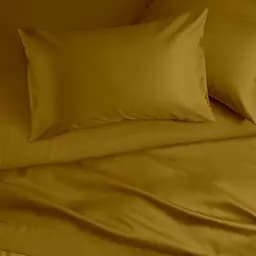 Комплект постільної білизни Cosas Curcuma Двоспальний сатин гірчичний (23Satin_Curcuma_Curcuma_180) - мініатюра 3