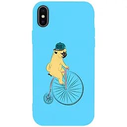 Чохол-накладка Toto Matt TPU 2 mm Print Case Apple iPhone X/XS #10 Dog Ride Sky Blue