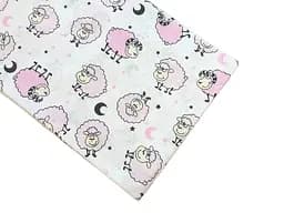 Хлопковая пеленка Moontime 100х80см "Овечки розовые"