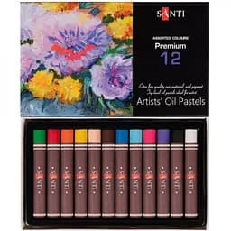 Пастель масляна Santi 12 кольорів (353184)