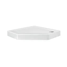 Душовий піддон Qtap Diamond 309912 90x90x12 см + сифон Білий Універсальний мілкий (до 20 см) - мініатюра 2