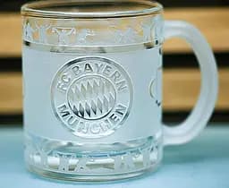 Скляна чашка 320 мл ФК Bayern München Бавария  з гравіюванням подарунок для фаната  футбольна кружка кругова - мініатюра 5