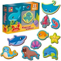 Настольная игра Vladi Toys Набор магнитов. Морские обитатели для детей (VT3106-27)