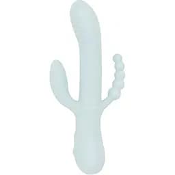Вібратор Good Vibes Only Sage Triple Stimulation Vibe Soft Silicone Blue (SX3074) [152365]