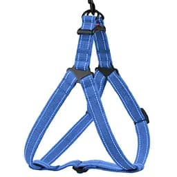 Шлея для собак Barksi Cotton Стандарт Рефлекторна S 40-53х1.6 см лазурно-синя