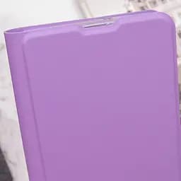Шкіряний чохол-книжка GETMAN Elegant (PU) для Oppo A17k Бузковий - мініатюра 6
