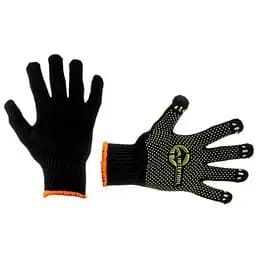 Рукавички захисні Intertool 60/40 з точкою 90г чорні 10" SP-0125 (в упаковці 12 шт.)