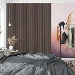 Декоративна стінова рейка Sticker Wall 160x23x3000мм (D) SW-00001535 Темно-коричнева - мініатюра 8