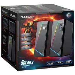 Акустика Defender 2.0 Solar 3 10 W, BT/Light, USB (65103) - мініатюра 3