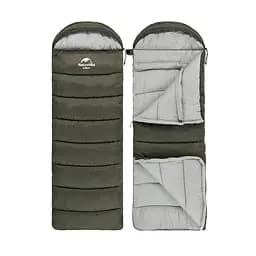 Спальник Naturehike U350 з капюшоном (NH20MSD07) +1°C - лівий - темно-зелений - мініатюра 3