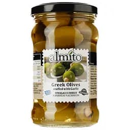 Оливки Almito Королівські зелені фаршировані часником 320 мл (540875)