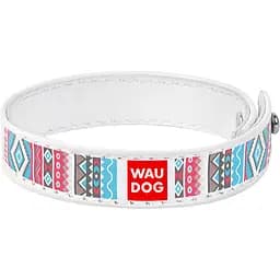 Браслет Waudog Design Этно, кожа, S, 18-20х1,5 см, белый