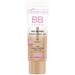 Тональный крем Bielenda All in One BB Cream + SFP 15, 02 розовый 30 г