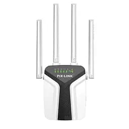 Ретранслятор-маршрутизатор Pix-Link X300R6 450Мбит/с 2.4 ГГц Белый (ZNDWSW021404W 4319)