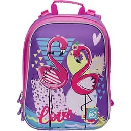 Рюкзак шкільний каркасний Yes H -12 Flamingo, фіолетовий (558017)
