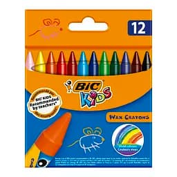 Мелки восковые BIC Wax Crayons 12 цветов (927829)
