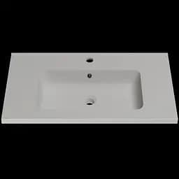 Раковина матова врізна Amidicon Rodeo 80 800x450 з литого каменю RODEO_80_MAL, Білий