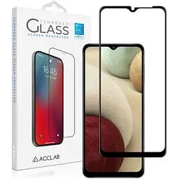 Стекло защитное ACCLAB Full Glue Samsung A12 Black (1283126509599)