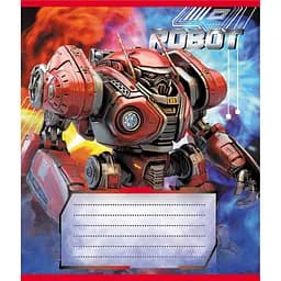 Тетрадь ученическая Роботы 012-520125L-2 в линию, 12 листов