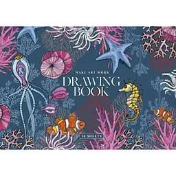 Альбом для малювання Школярик Підводний світ клеєний блок А4 30 аркушів (PB-GB-030-430)