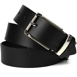 Ремінь шкіряний Grande Pelle чорний 120х3.5х0.5 см acs0032041