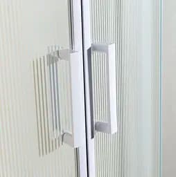 Душова кабіна кутова Eger Tisza 90x90 розсувна скло Spagetti дрібний піддон white 599-021-S, Білий, интимато, білий - мініатюра 5