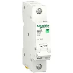 Автоматичний вимикач Schneider Electric RESI9 6kA 1P 20A C (R9F12120)
