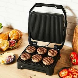 Гриль Tefal притискний Inicio Classic 2000Вт метал чорний (GC272D10) - мініатюра 5