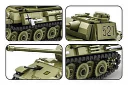 Конструктор Wange танк Panther Pz.Kpfw V  танк Пантера військова техніка ,638 деталей - мініатюра 3