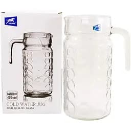 Кувшин стеклянный G-Horse 1.4 л с крышкой (BMJ-192B)