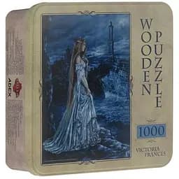 Пазл Stella деревянный Генуя в сумерках 1000 эл. жестяная коробка (10050)