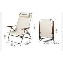 Крісло складане Naturehike CNK2550JJ012, залізо, бежевий - мініатюра 2