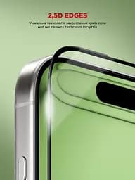 Захисне скло для Apple iPhone 17 Pro, Corning Black Icon, преміум якість, протиударне, загартоване, 2.5D скло, глянцеве, 9H, ультратонке, з олеофобним покриттям, з антистатичним шаром, сумісність з чохлами, ArmorStandart (ARM88499) - мініатюра 9