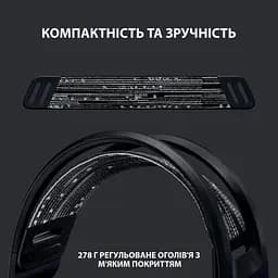 Ігрова гарнітура Logitech G733 Lightspeed Wireless RGB Black (981-000864) - мініатюра 2