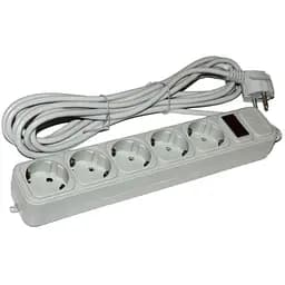 Сетевой фильтр Maxxter SPM5-G-10G удлинитель 5 розеток 4.5 м белый