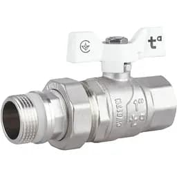 Кран кульовий Thermo Alliance "Американка" Forte 1" ВЗ прямий, антипротікання, метелик SF222W25