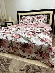 Постільна білизна бавовняна Вілла роза  Півтораспальна 150 x 220 Бязь Біла 70 х 70