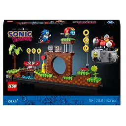 Конструктор LEGO Ideas Ежик Соник Зона Зеленых Холмов, 1125 деталей (21331)