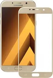 Захисне скло Veron Silk Printing 3D Samsung Galaxy A7 2017 A720 gold
