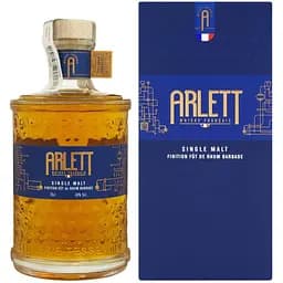 Віскі Arlett Single Malt Finition Fut de Rhum Barbade 48% 0.7 л в подарунковій упаковці