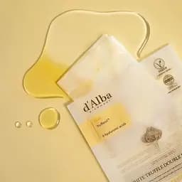 Маска для обличчя d'Alba White Truffle Double Mask Pack з екстрактом білого трюфеля та гіалуроновою кислотою 2.5 г + 30 г (DLB082) - мініатюра 3
