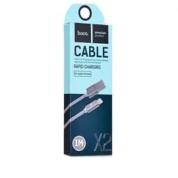 Кабель Hoco X2 knitted Lightning Charging cable Tarnish - мініатюра 2