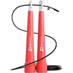 Скакалка Hop-Sport Crossfit HS-P010JR с пластиковыми ручками красная