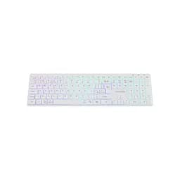Клавіатура Canyon HKB-W11 Slim Dual Mode Wireless/Bluetooth RGB UA White (CNS-HBTK11W) - мініатюра 3