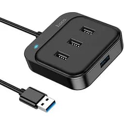 Розгалужувач usb адаптер Hoco HB31 Easy 4-in-1 converter Usb to Usb3.0+Usb2.0x3 120 см